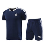 Adidas Short Sleeve Training Jersey Set - AD07- Dark Blue
