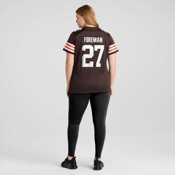 D'Onta Foreman Cleveland Browns Nike Women's  Game Jersey -  Brown