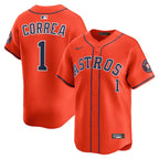 Carlos Correa Houston Astros Nike Alternate Limited Player Jersey - Orange/White