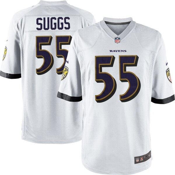 Baltimore Ravens Terrell Suggs Nike White Game Jersey