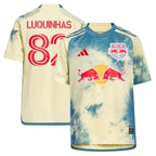 Luquinhas New York Red Bulls adidas Youth 2024 Daniel Patrick Kit Replica Jersey - Yellow