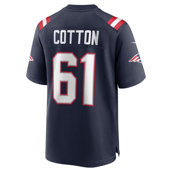 Lester Cotton Sr. New England Patriots Nike Team Game Jersey -  Navy
