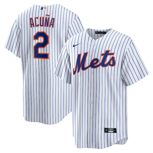 Luisangel Acuña New York Mets Nike Home Replica Player Jersey - White