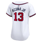 Ronald Acuna Atlanta Braves Nike Women's Home Limited Player Jersey - White