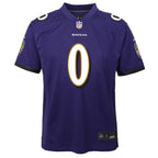 Roquan Smith Baltimore Ravens Nike Youth Team Player Game Jersey - Purple