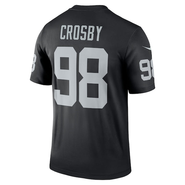 Maxx Crosby Las Vegas Raiders Nike Team Legend Jersey - Black/White