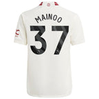 Kobbie Mainoo Manchester United adidas Youth 2023/24 Third Replica Player Jersey - White/Green
