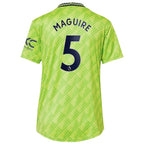 Harry Maguire Manchester United adidas Women's 2022/23 Third Replica Player Jersey - Neon Green