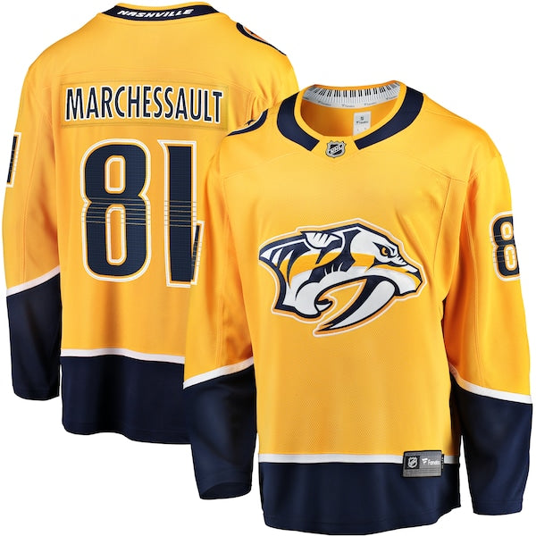 Jonathan Marchessault Nashville Predators   Premier Breakaway Player Jersey - Gold