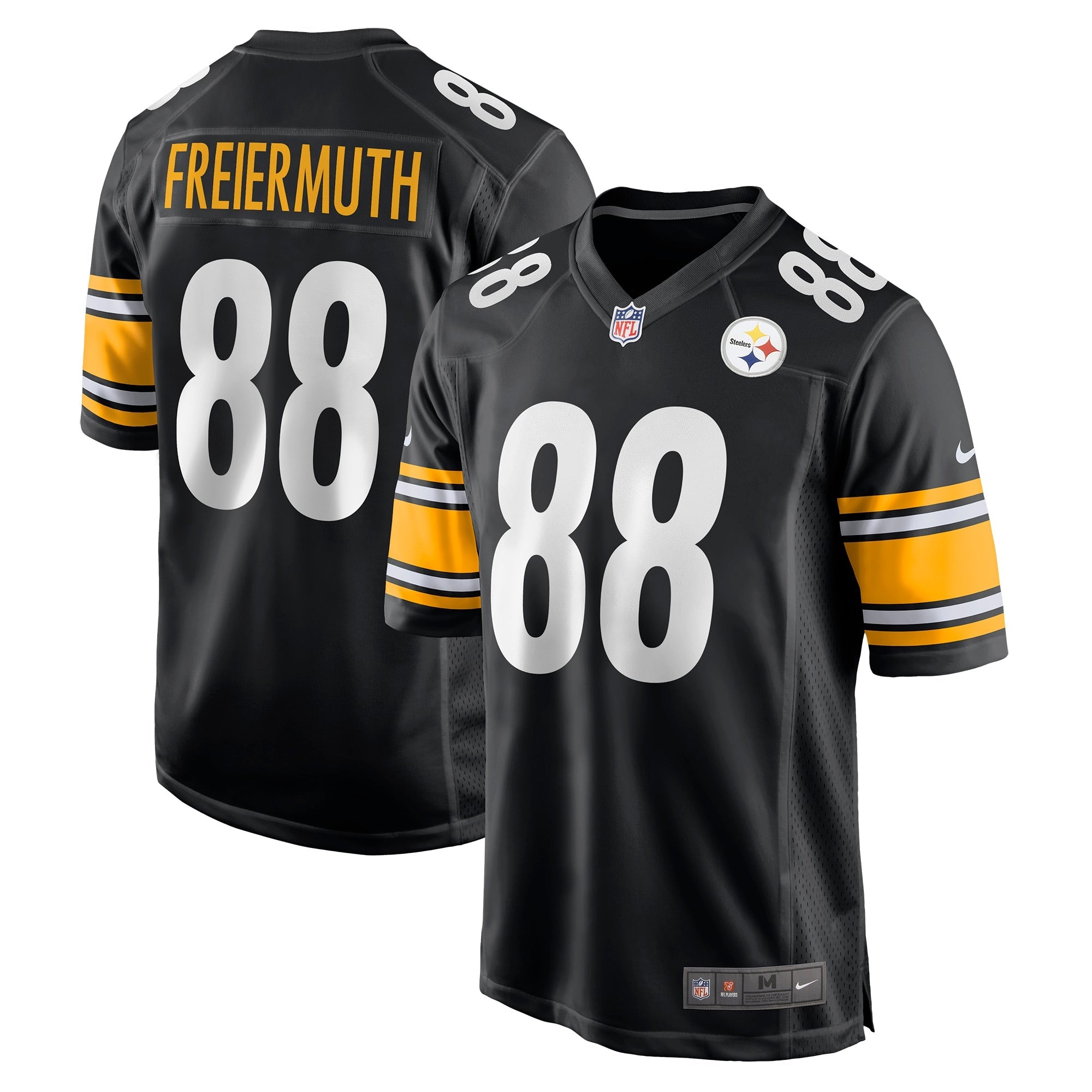 Pat Freiermuth Pittsburgh Steelers Nike Game Player Jersey - White/Black