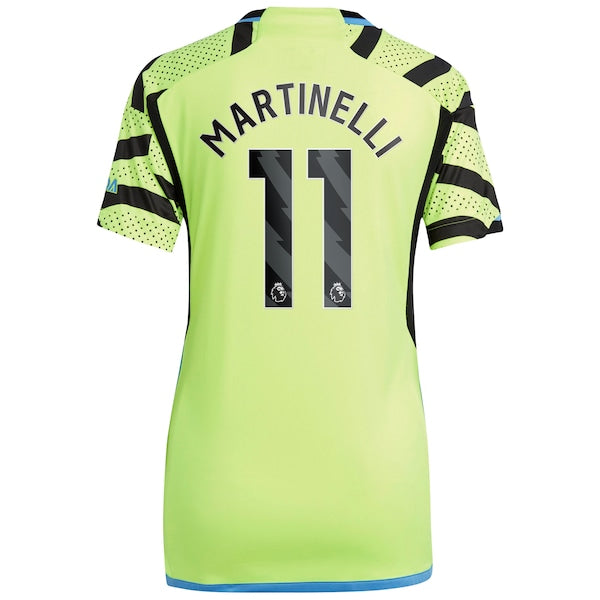 Gabriel Martinelli Arsenal adidas Women's 2023/24 Away Replica Player Jersey - Yellow