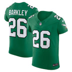 Saquon Barkley Philadelphia Eagles Nike Alternate  Vapor F.U.S.E. Elite Jersey - Kelly Green/Black
