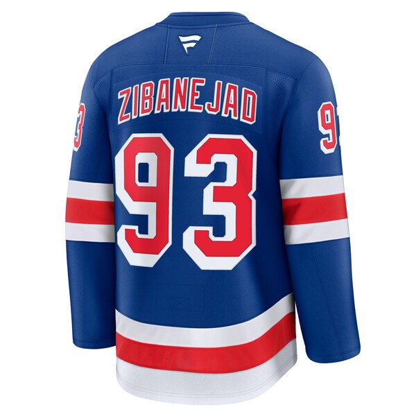 Mika Zibanejad New York Rangers  Home Premium Jersey - Blue/Navy/White
