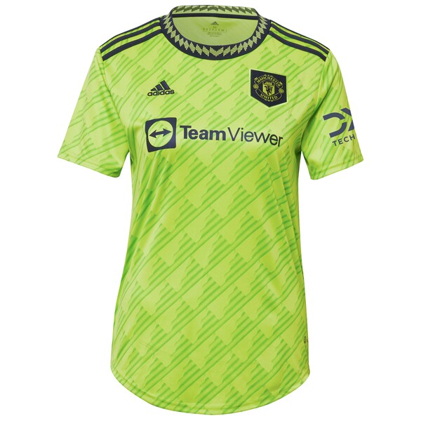 Diogo Dalot Manchester United adidas Women's 2022/23 Third Replica Player Jersey - Neon Green