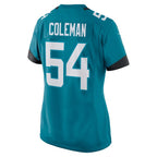 DJ Coleman Jacksonville Jaguars Nike Women's  Game Jersey -  Teal