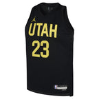Lauri Markkanen Utah Jazz Jordan Brand Youth Swingman Jersey - Statement Edition - Black