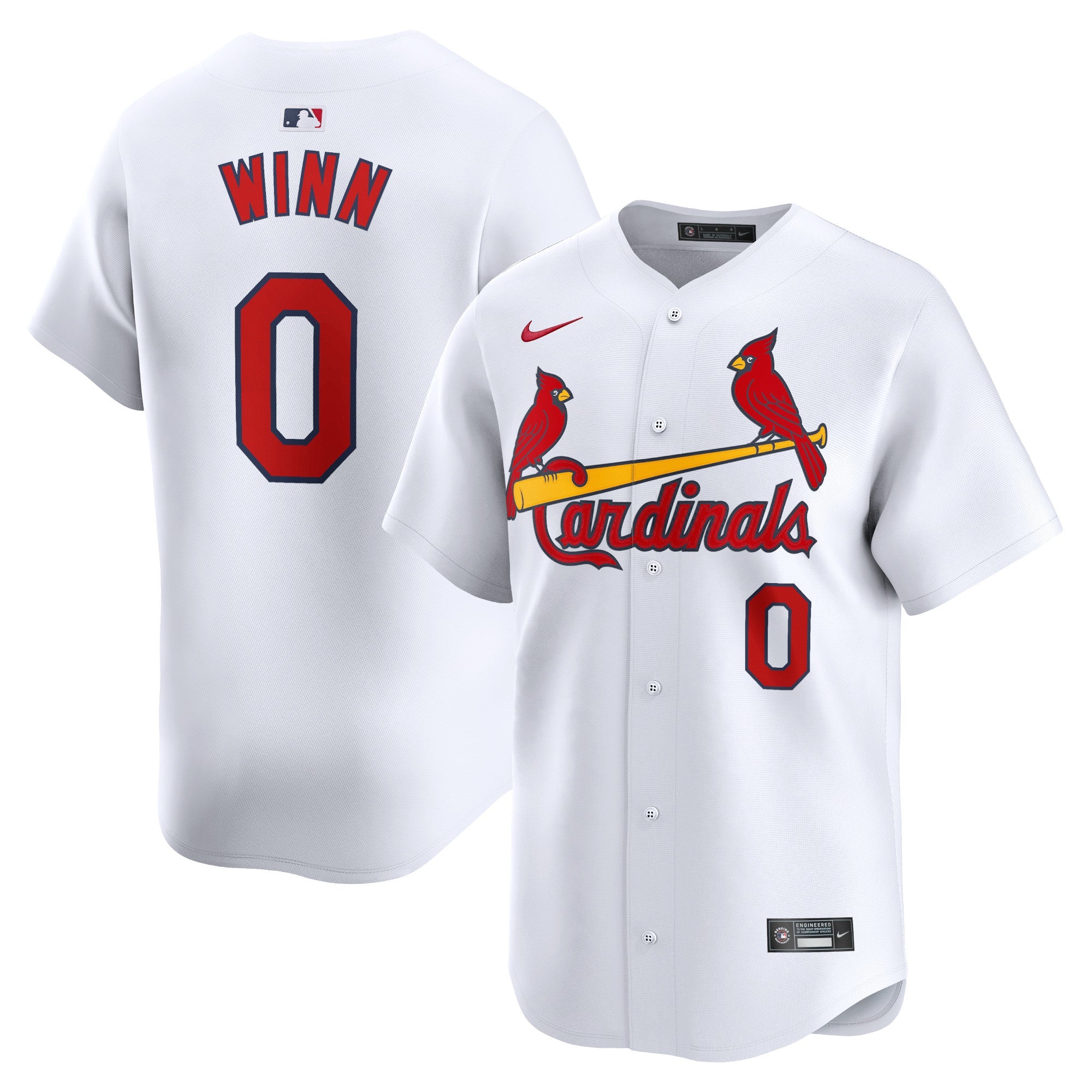 Masyn Winn St. Louis Cardinals Nike Away Limited Player Jersey - Gray/White