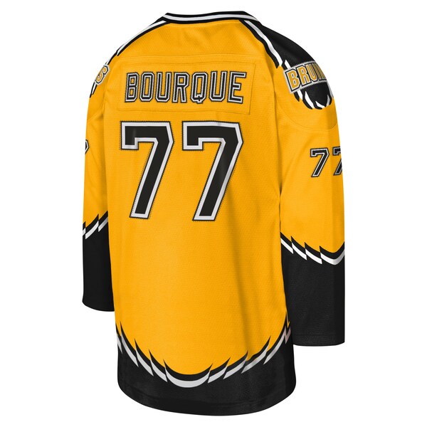 Ray Bourque Boston Bruins Youth 1996-97 Blue Line Captain Patch Player Jersey - Gold