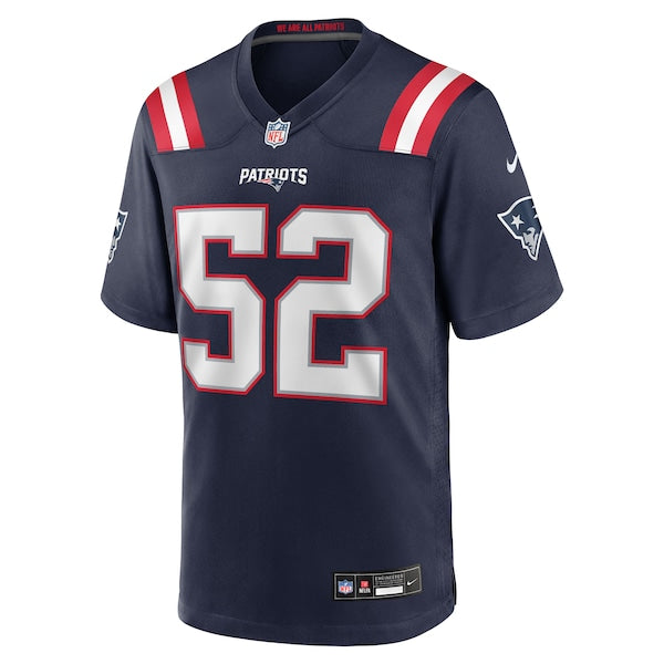 Jack Gibbens New England Patriots Nike Team Game Jersey -  Navy