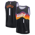 Devin Booker Phoenix Suns  Youth 2025/26 City Edition Fast Break Jersey - Black