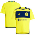 Nashville SC adidas Youth 2024 The 615 Kit Replica Jersey - Yellow