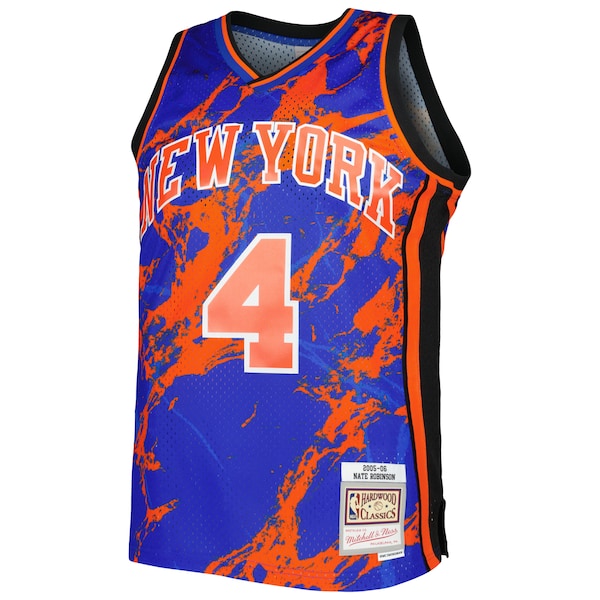 Nate Robinson New York Knicks 2005/06 Hardwood Classics Marble Swingman Jersey - Blue