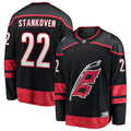 Logan Stankoven Carolina Hurricanes  Home Breakaway Jersey - Black