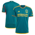 LA Galaxy adidas 2024 LA Kit Authentic Jersey - Green