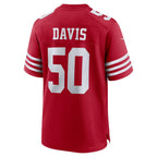 Khalil Davis San Francisco 49ers Nike Team Game Jersey -  Scarlet