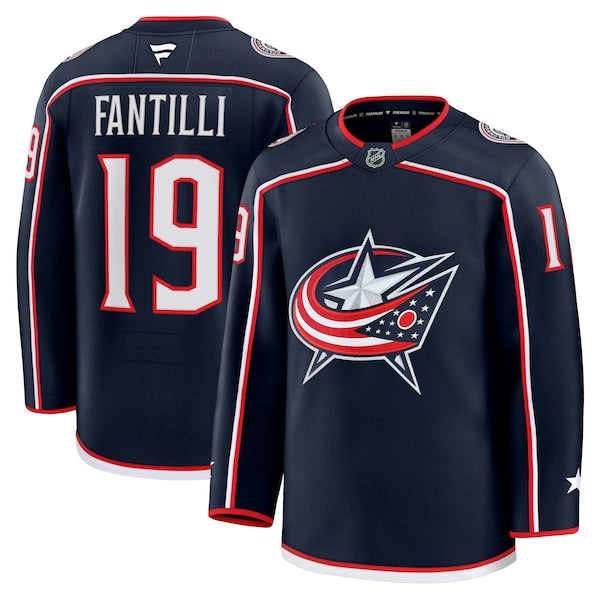 Adam Fantilli Columbus Blue Jackets  Home Premium Jersey - Navy