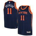 Jalen Brunson New York Knicks Jordan Brand Youth Swingman Jersey - Statement Edition - Navy