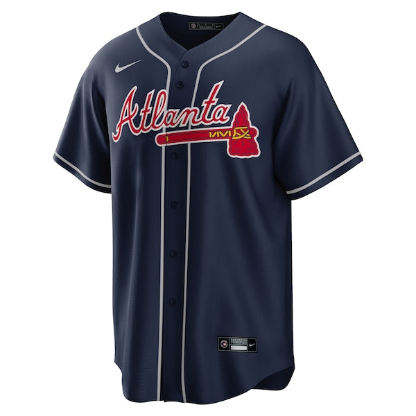Ozzie Albies Atlanta Braves Nike Alternate Replica Player Name Jersey - Navy/Red/White