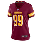 Chase Young Washington Commanders Nike Women's Player Jersey - Burgundy/Black/White