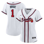 Atlanta Braves Nike Women's #1 Bride Home Replica Jersey - White