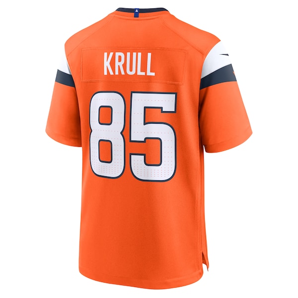Lucas Krull Denver Broncos Nike Team Game Jersey -  Orange