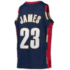 LeBron James Cleveland Cavaliers  Youth 2008-09 Hardwood Classics Swingman Jersey - Navy