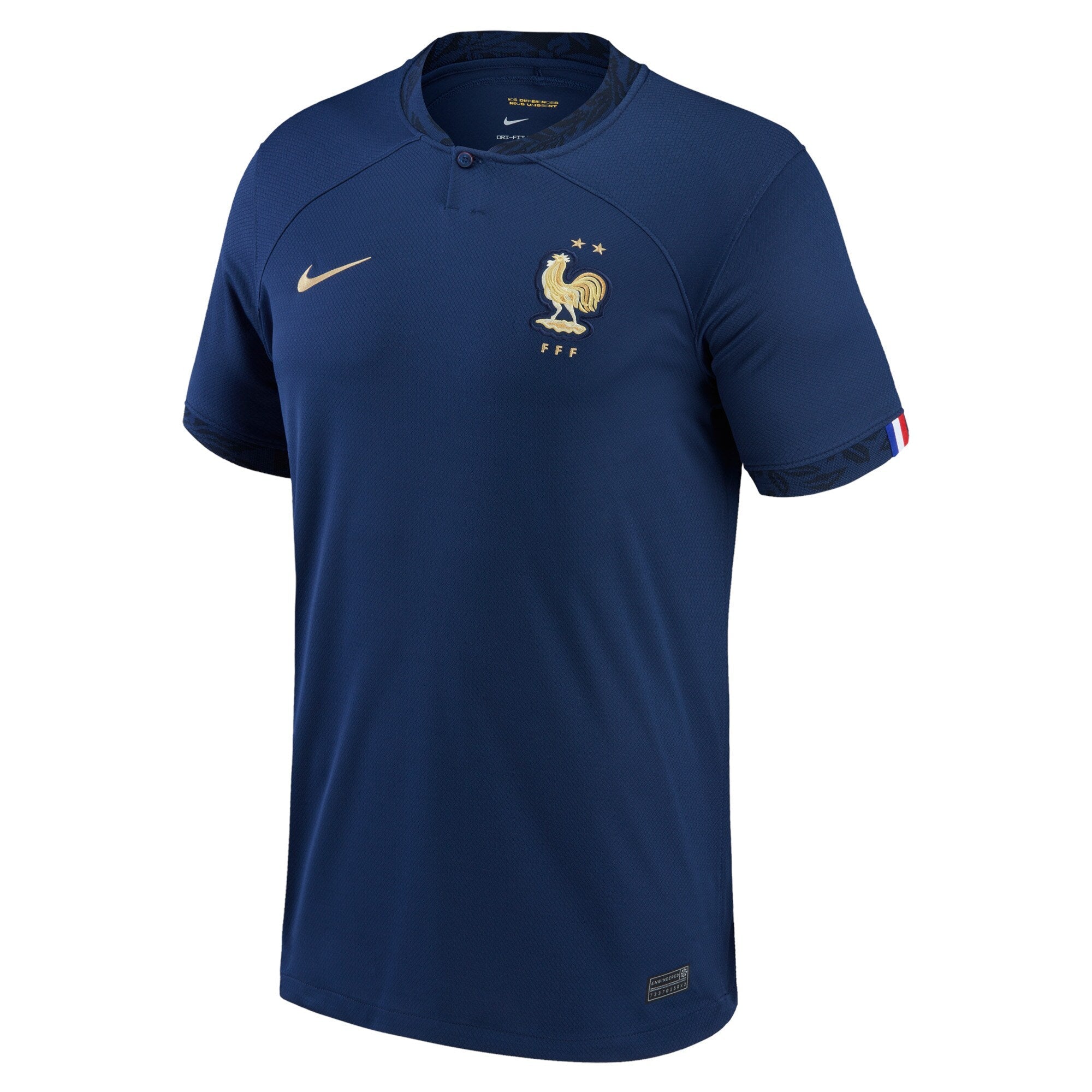Custom France National Team Nike 2022/23 Home Authentic Blank Jersey - Navy