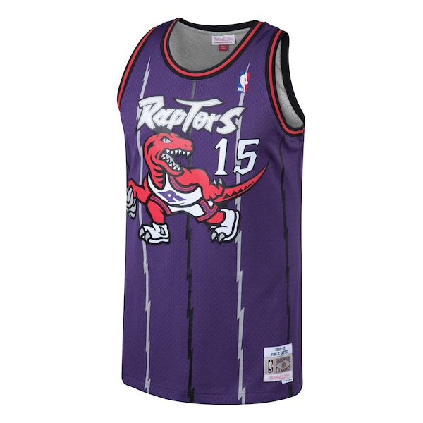 Vince Carter Toronto Raptors 1998/99 Hardwood Classics Swingman Jersey - Purple/White
