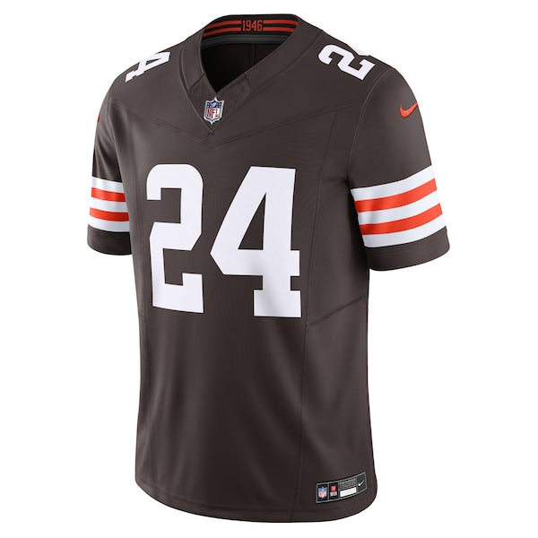 Nick Chubb Cleveland Browns Nike Vapor F.U.S.E. Limited Jersey - Brown/White
