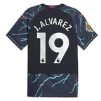 Julián Álvarez Manchester City Puma 2023/24 Third Authentic Player Jersey - Navy