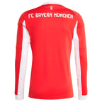 Bayern Munich adidas 2025/26 Home Replica Long Sleeve Jersey - Red