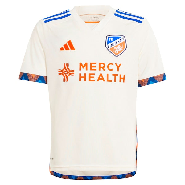 Luciano Acosta FC Cincinnati adidas Youth 2024 The Canvas Kit Replica Player Jersey - White