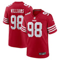 Mykel Williams San Francisco 49ers Nike 2025 NFL Draft First Round Pick Game Jersey - Scarlet