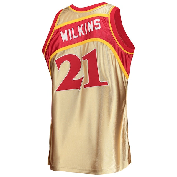 Dominique Wilkins Atlanta Hawks 75th Anniversary 1986/87 Hardwood Classics Swingman Jersey - Gold