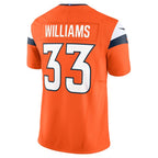 Javonte Williams Denver Broncos Nike Vapor F.U.S.E. Limited Jersey - Orange