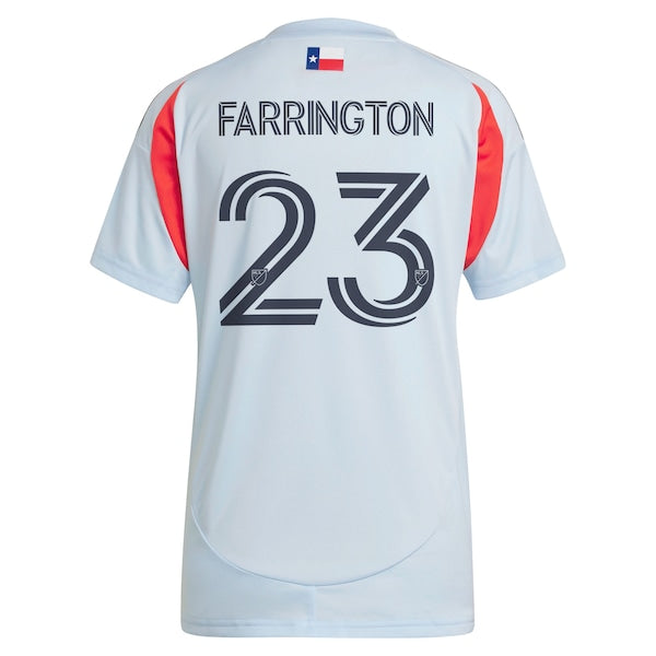 Logan Farrington FC Dallas adidas Women's 2025 The Inferno Kit Replica Player Jersey - Light Blue
