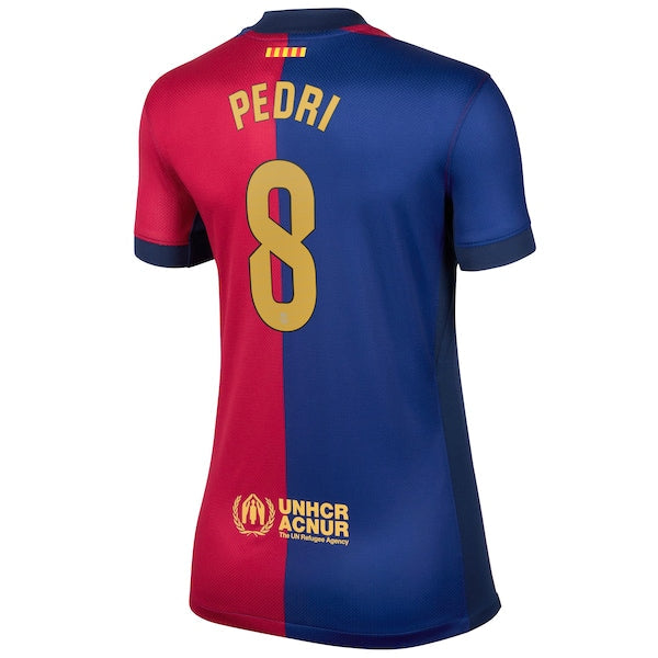 Pedri Barcelona Nike Women's 2024/25 Home Replica Player Jersey - Royal