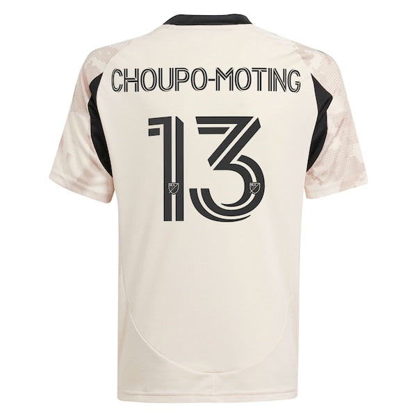Eric Maxim Choupo-Moting New York Red Bulls adidas Youth 2025 Stone Kit Replica Player Jersey - Tan