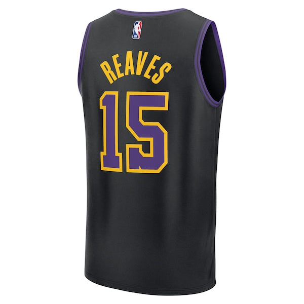 Austin Reaves Los Angeles Lakers  Youth 2025/26 City Edition Fast Break Jersey - Black