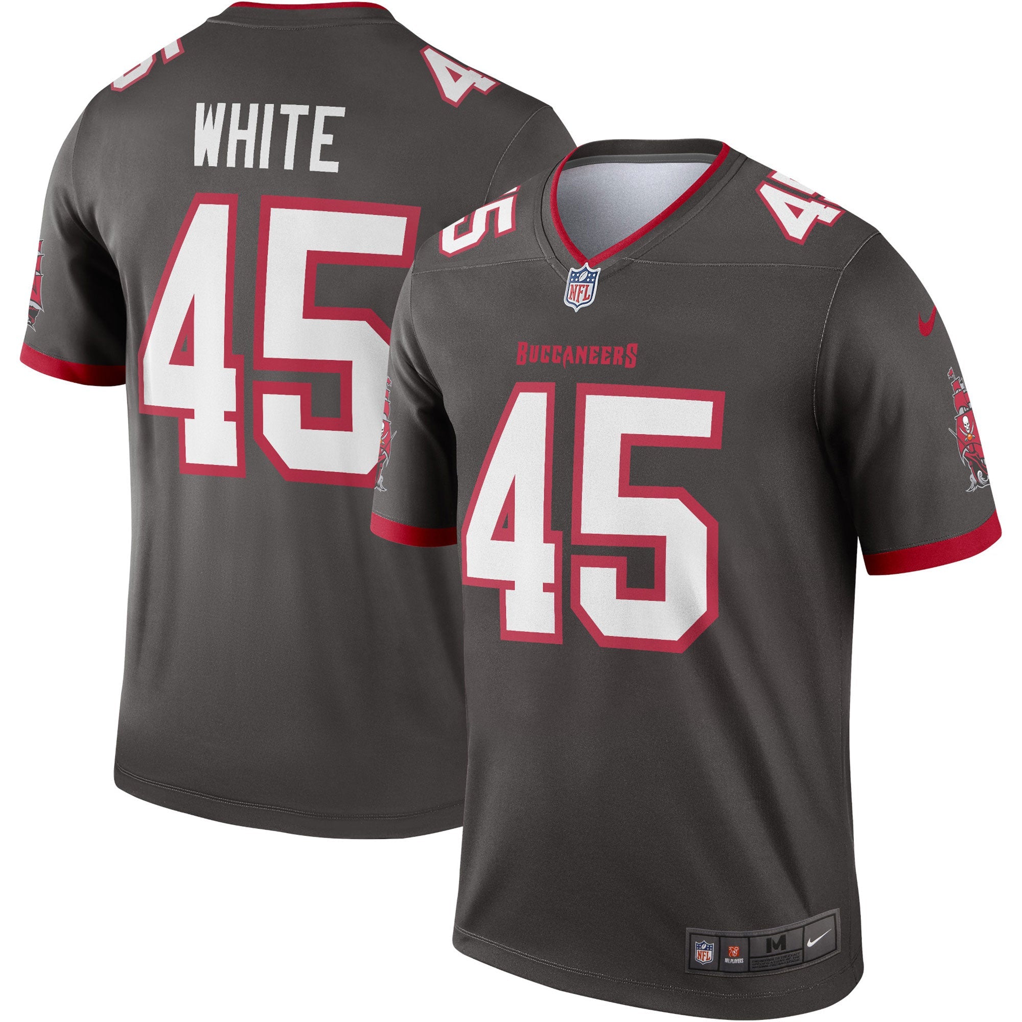 Devin White Tampa Bay Buccaneers Nike Legend Jersey - Red/Pewter